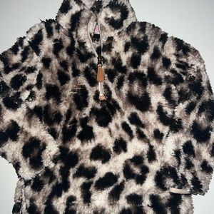 Pink Lily 1/2 zip up sherpa- size 2/3 - great condition
